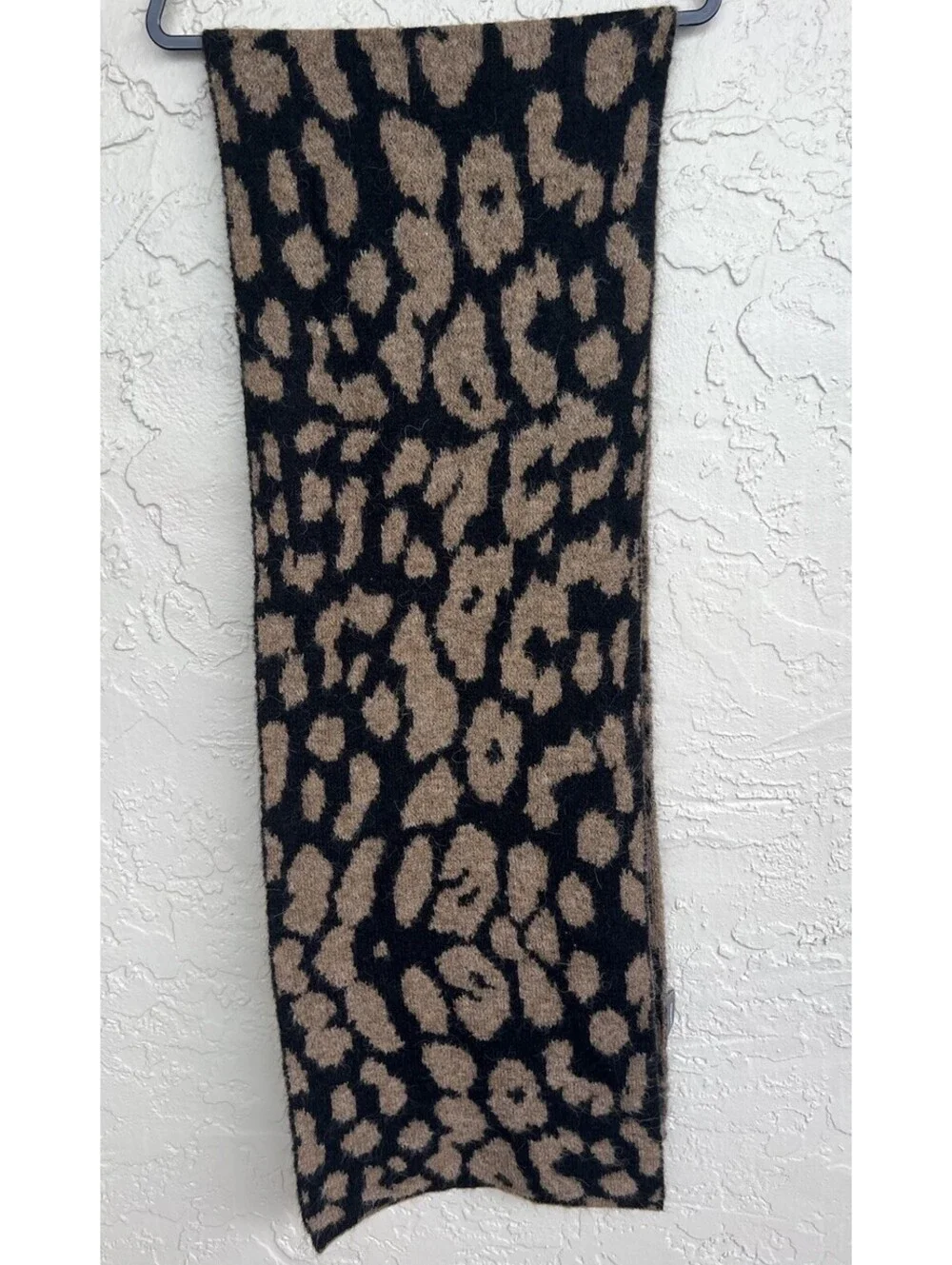 Anthropologie Leopard Print Scarf  Neutral Animal Print Wrap Soft Large Shawl.